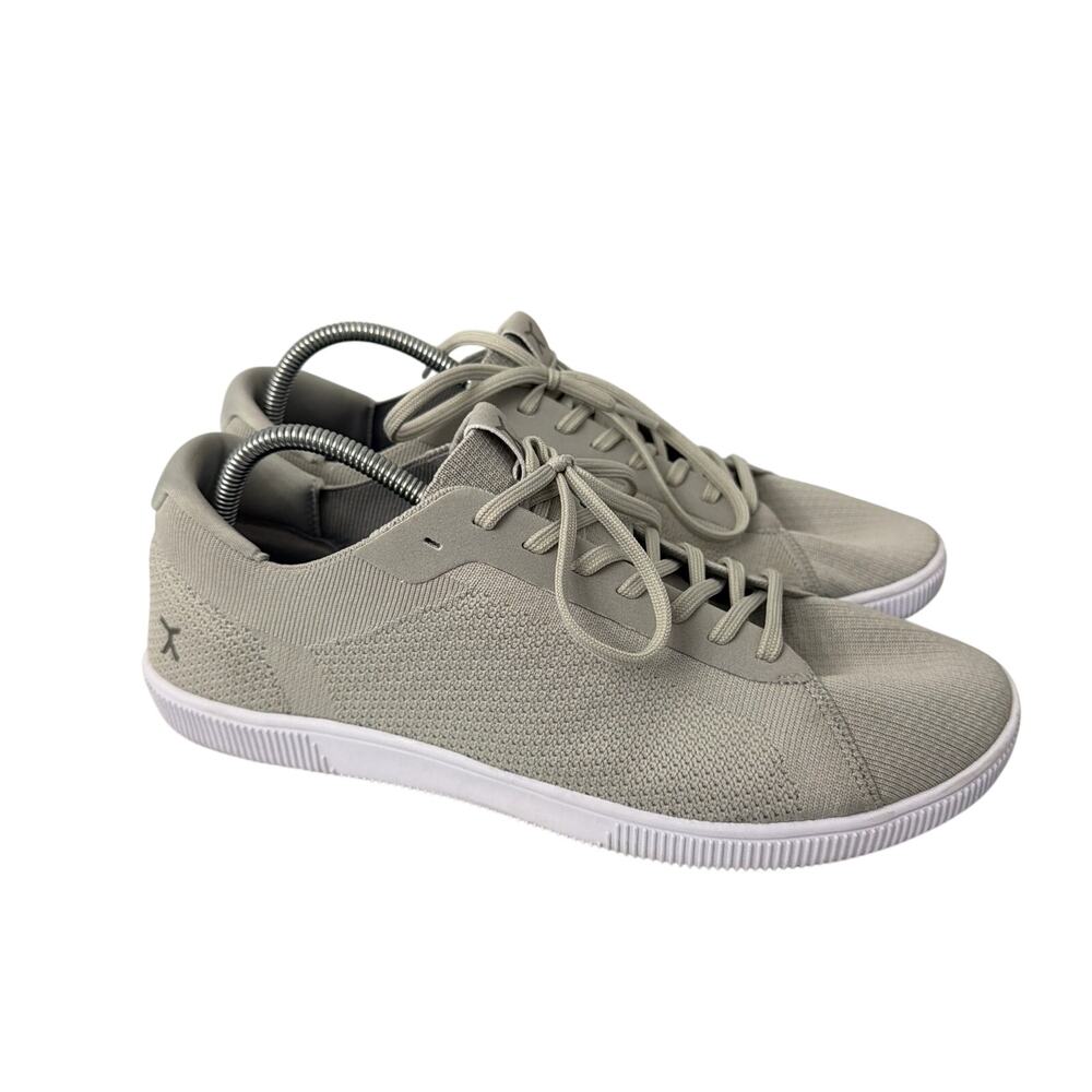 Flux Shoes Mens Size 12.5 Adapt Trainer Gray Barefoot Knit Minimalist Zero Drop